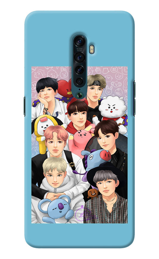 BTS with animals Oppo Reno2 Back Cover