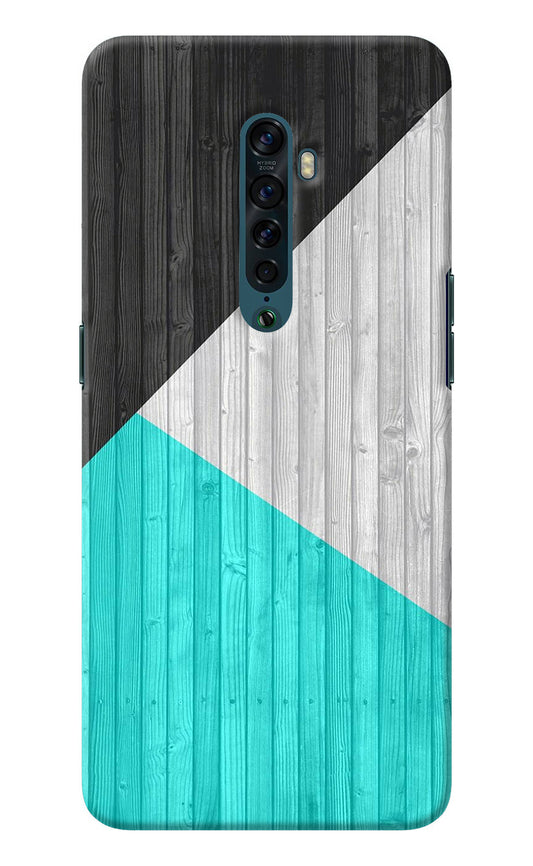 Wooden Abstract Oppo Reno2 Back Cover