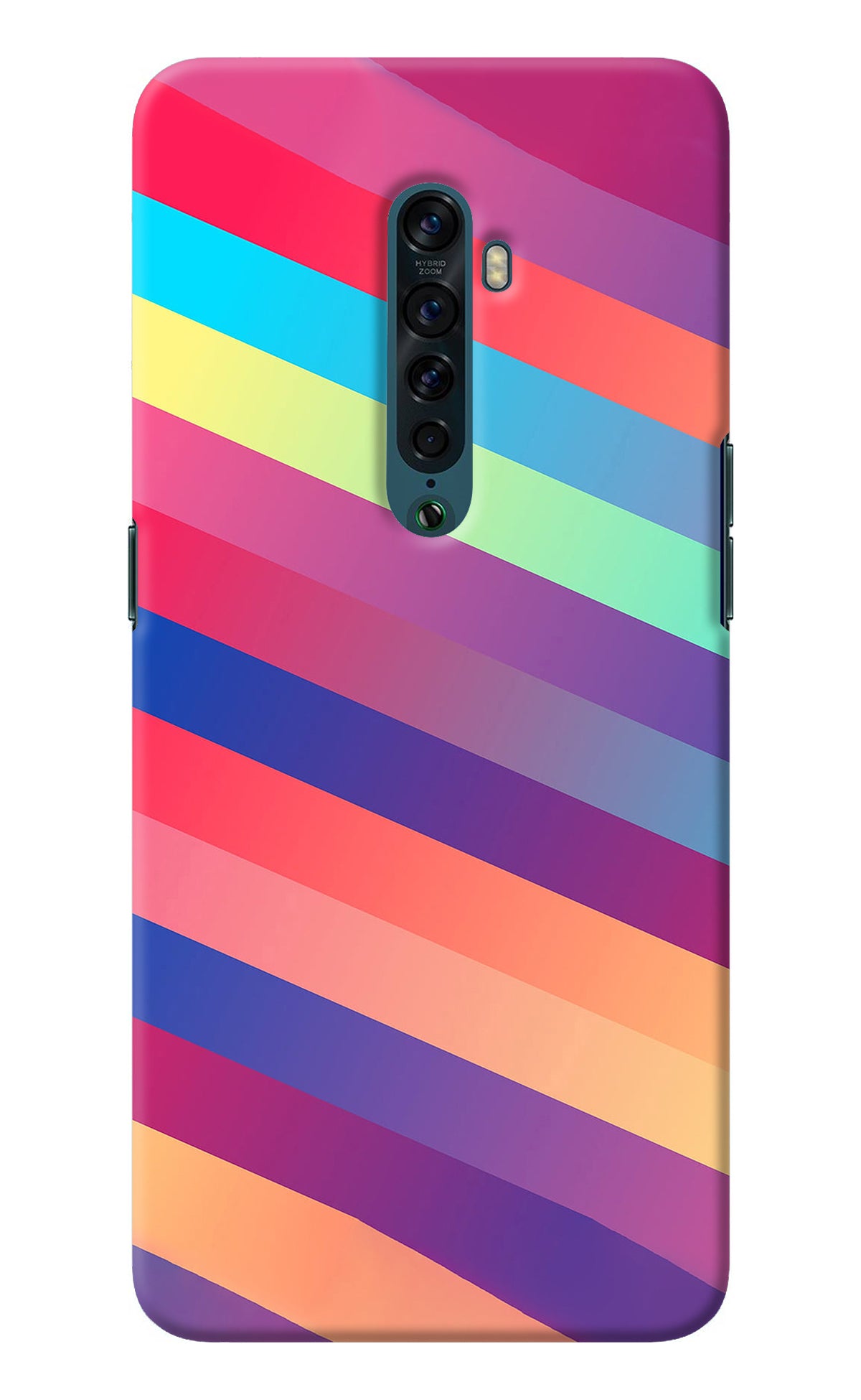 Stripes color Oppo Reno2 Back Cover