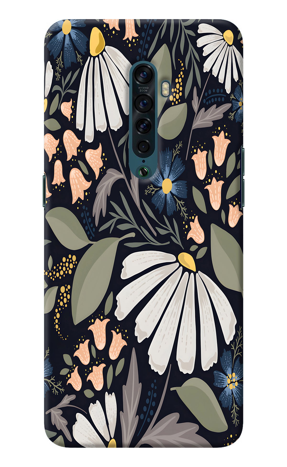 Flowers Art Oppo Reno2 Back Cover