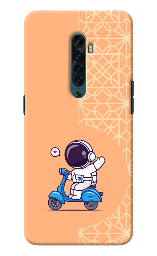 Cute Astronaut Riding Oppo Reno2 Back Cover