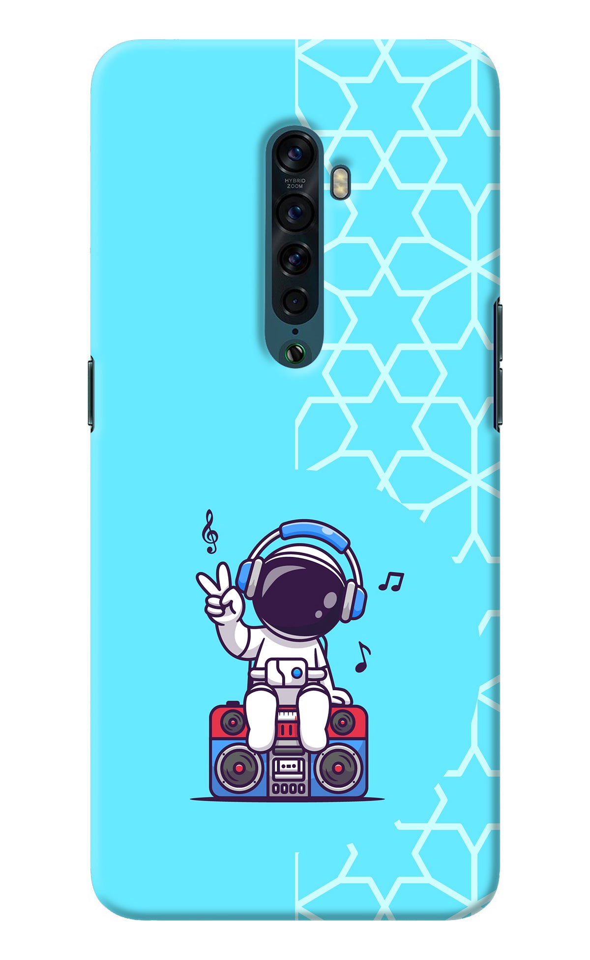 Cute Astronaut Chilling Oppo Reno2 Back Cover