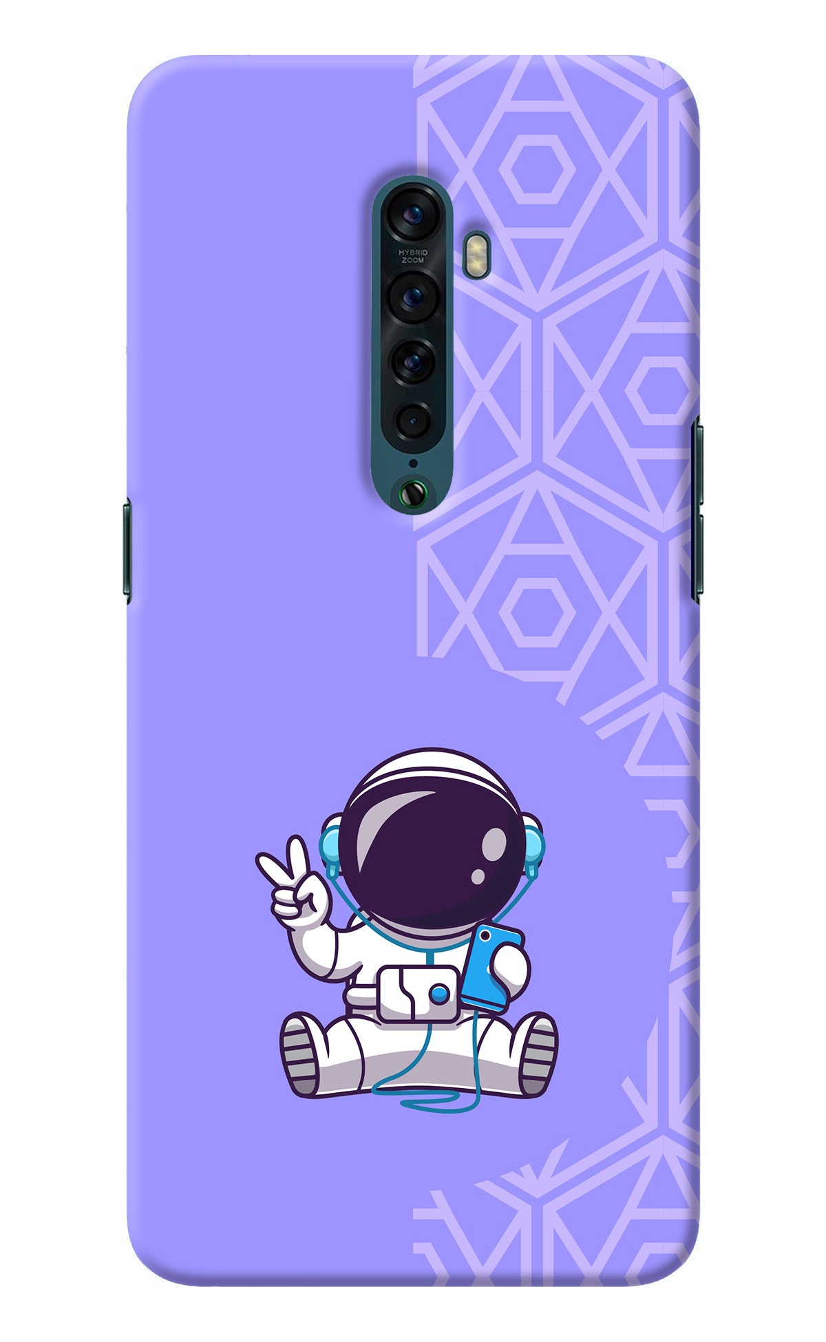 Cute Astronaut Chilling Oppo Reno2 Back Cover