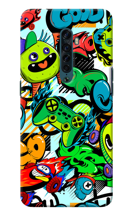Game Doodle Oppo Reno2 Back Cover