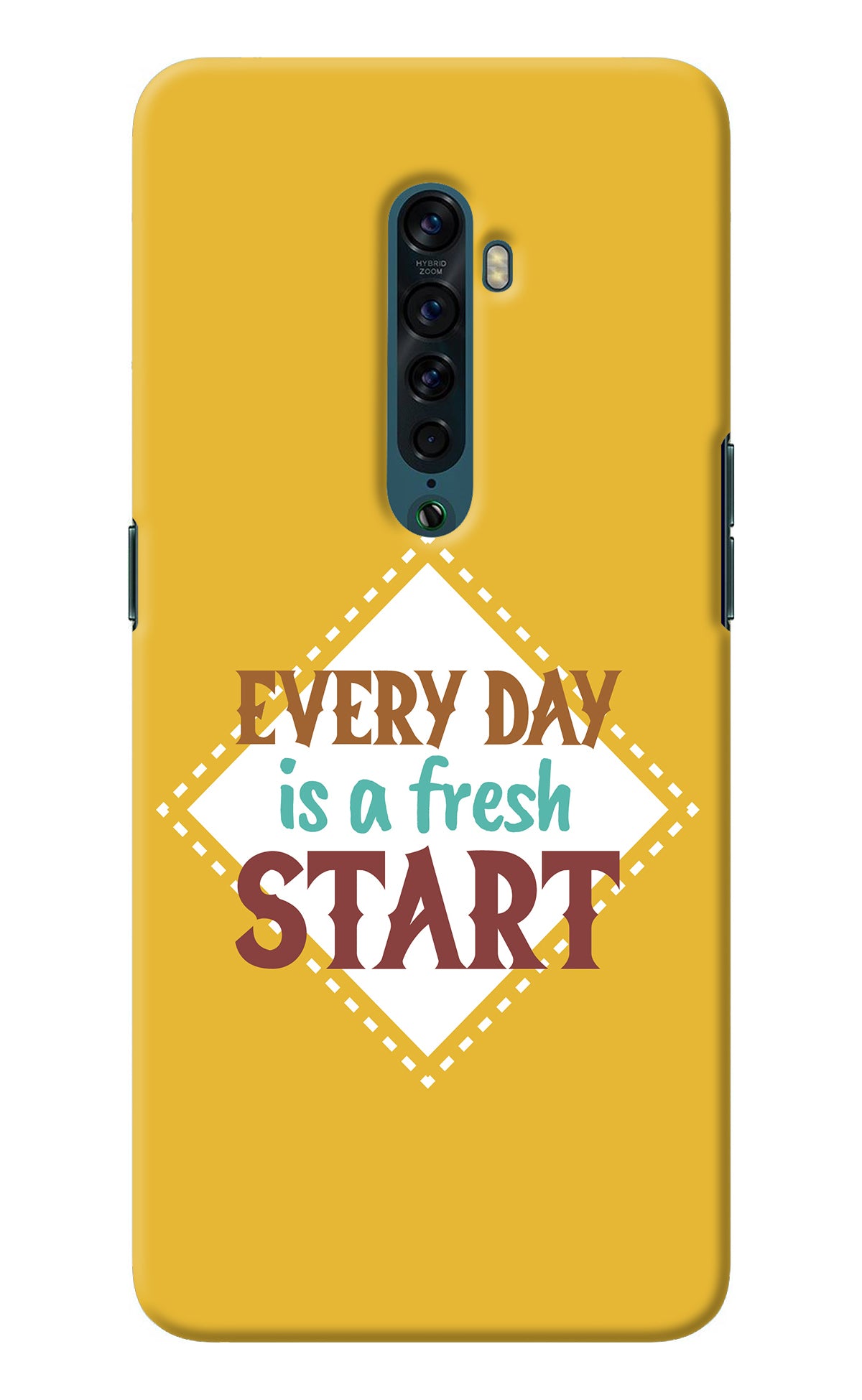 Every day is a Fresh Start Oppo Reno2 Back Cover