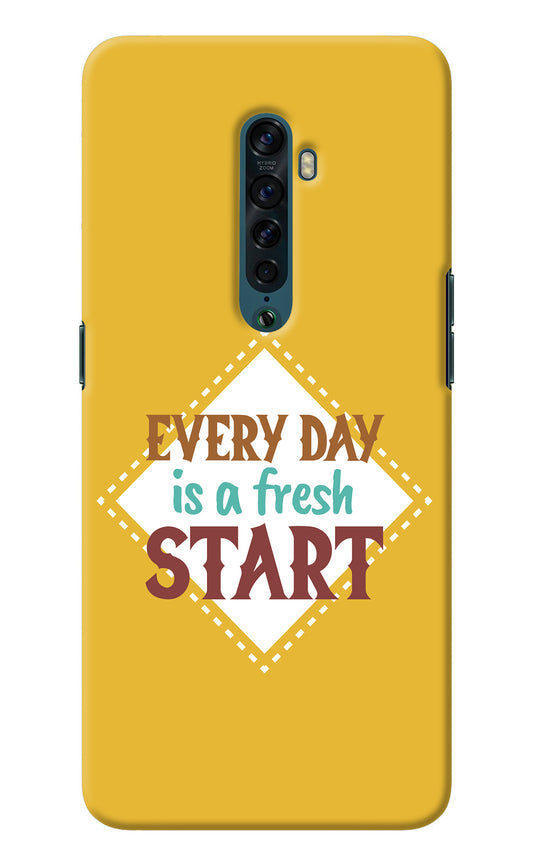 Every day is a Fresh Start Oppo Reno2 Back Cover