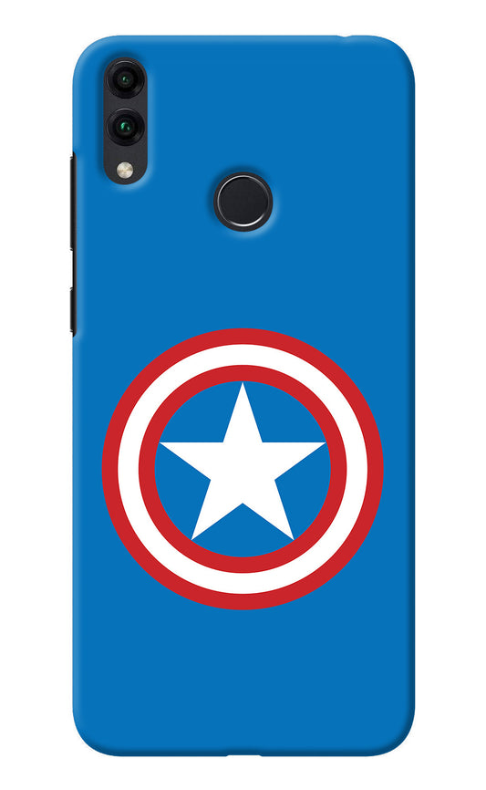 Captain America Logo Honor 8C Back Cover