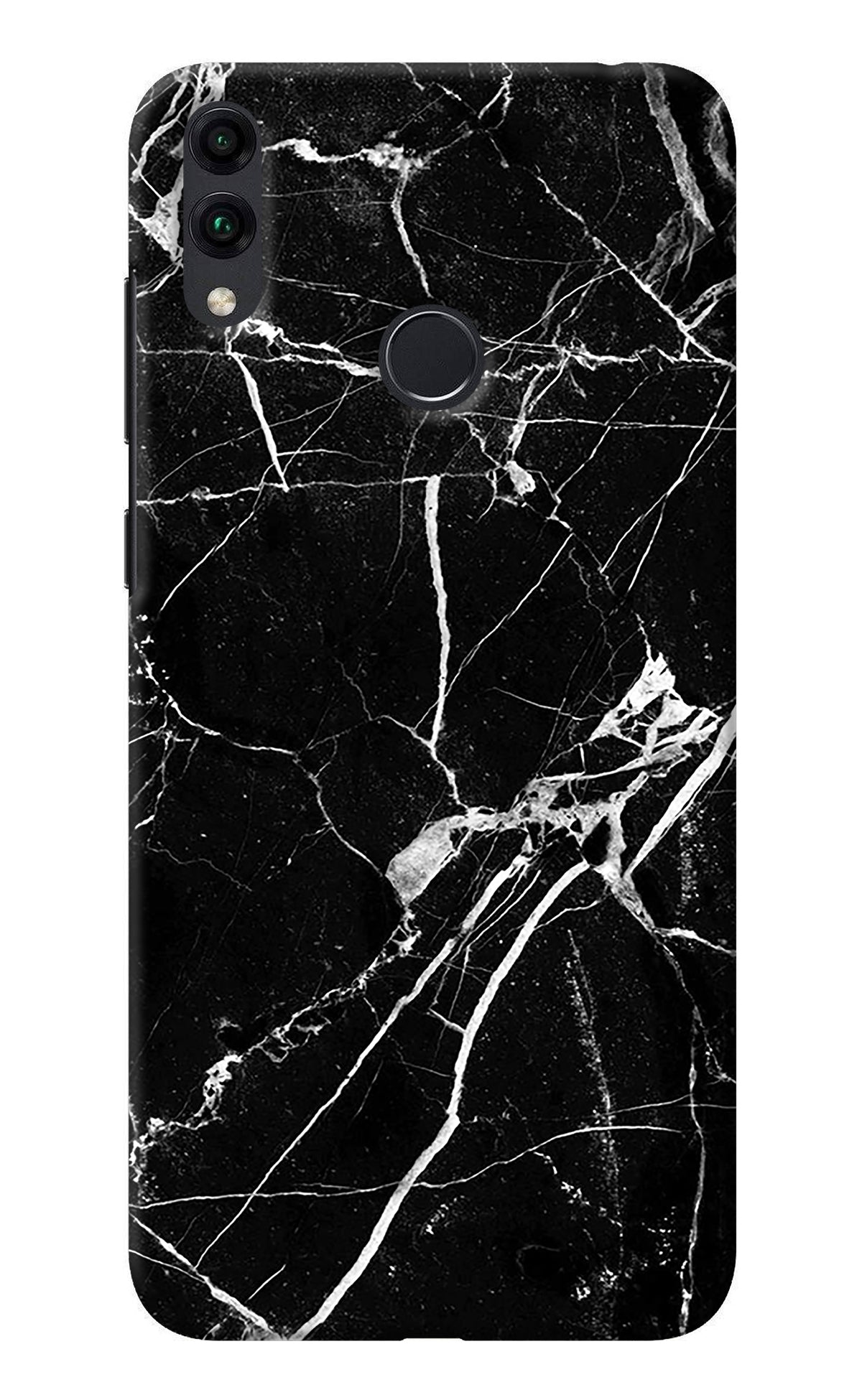 Black Marble Pattern Honor 8C Back Cover