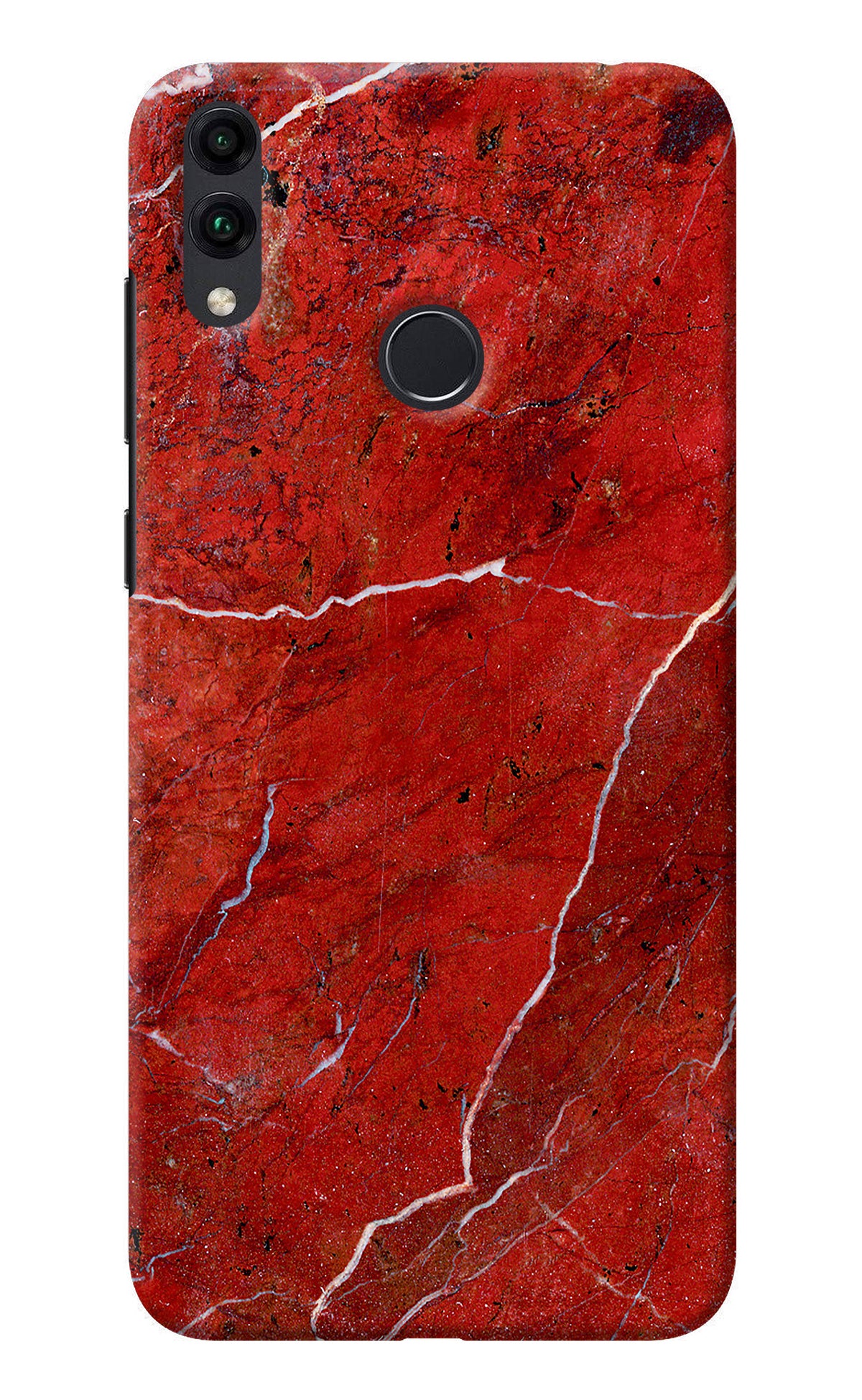 Red Marble Design Honor 8C Back Cover