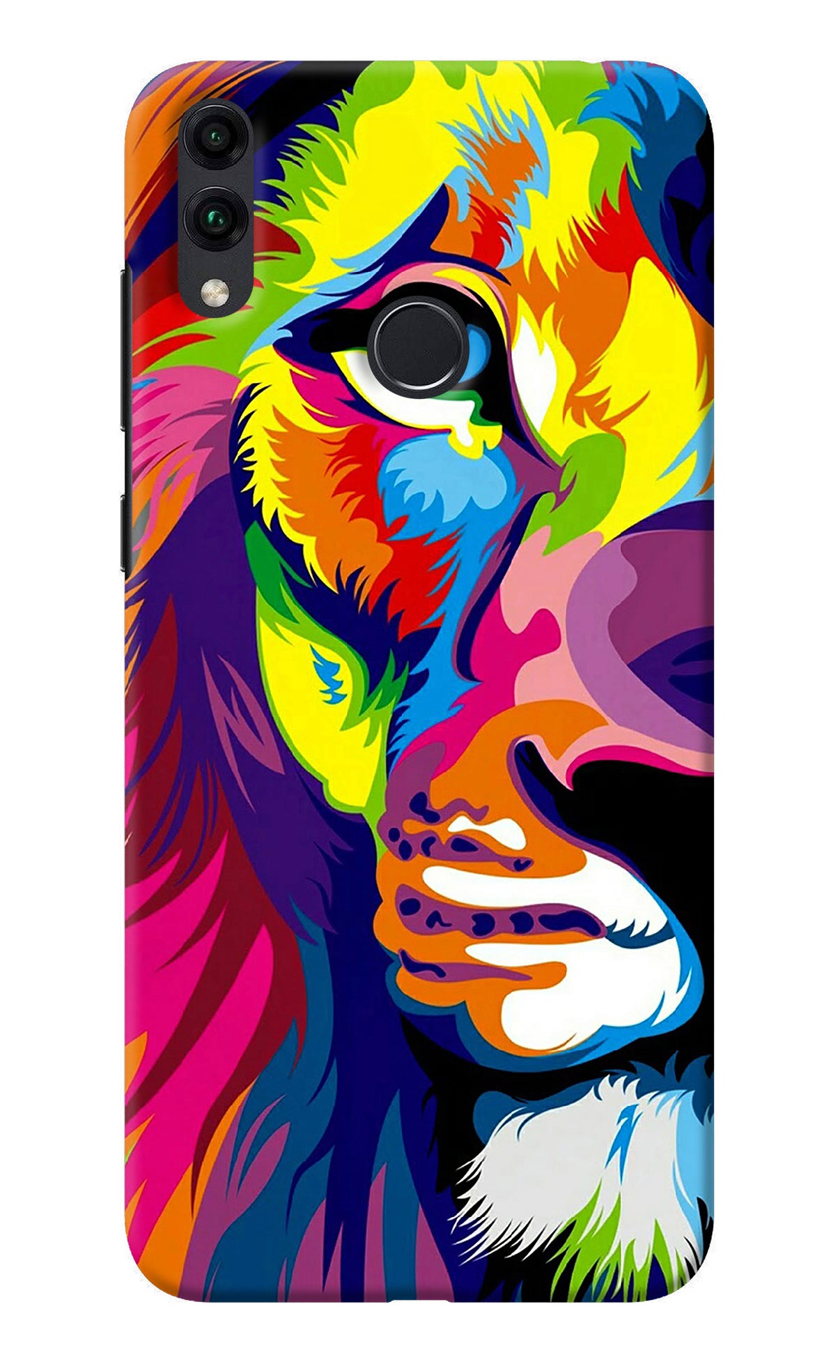 Lion Half Face Honor 8C Back Cover