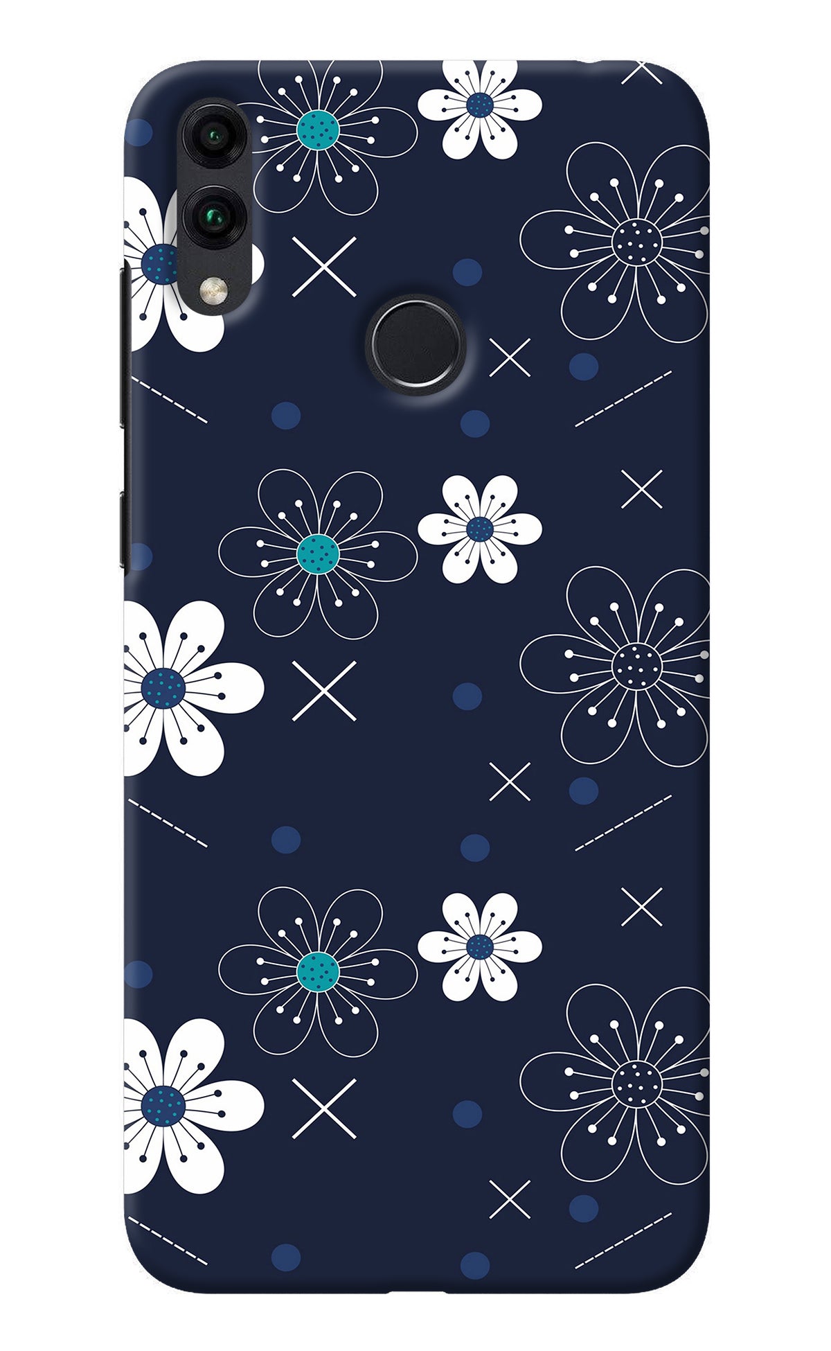 Flowers Honor 8C Back Cover