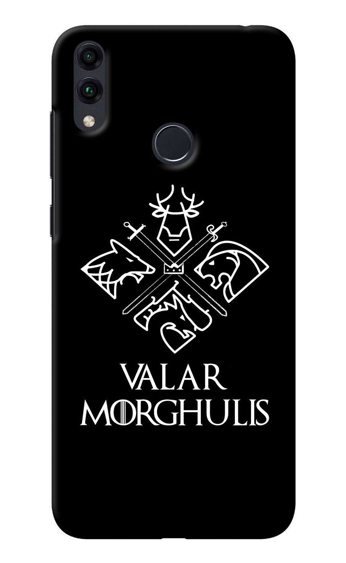 Valar Morghulis | Game Of Thrones Honor 8C Back Cover