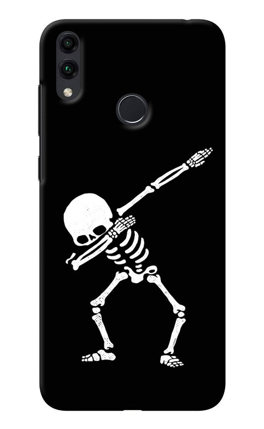 Dabbing Skeleton Art Honor 8C Back Cover