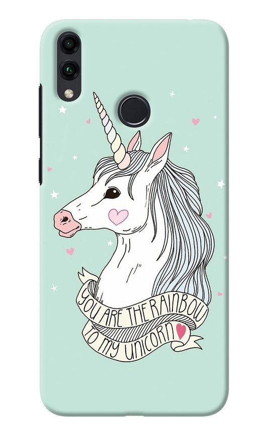 Unicorn Wallpaper Honor 8C Back Cover