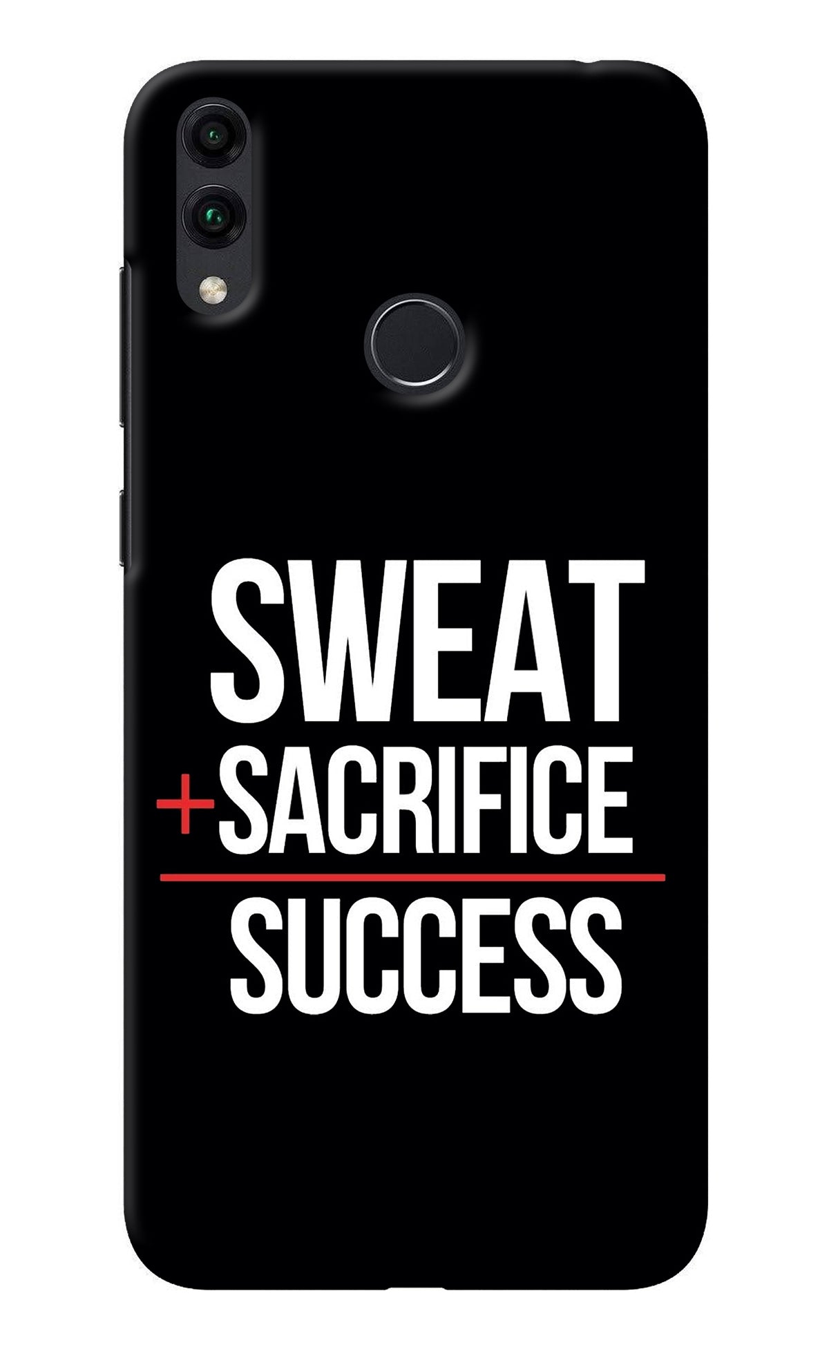 Sweat Sacrifice Success Honor 8C Back Cover