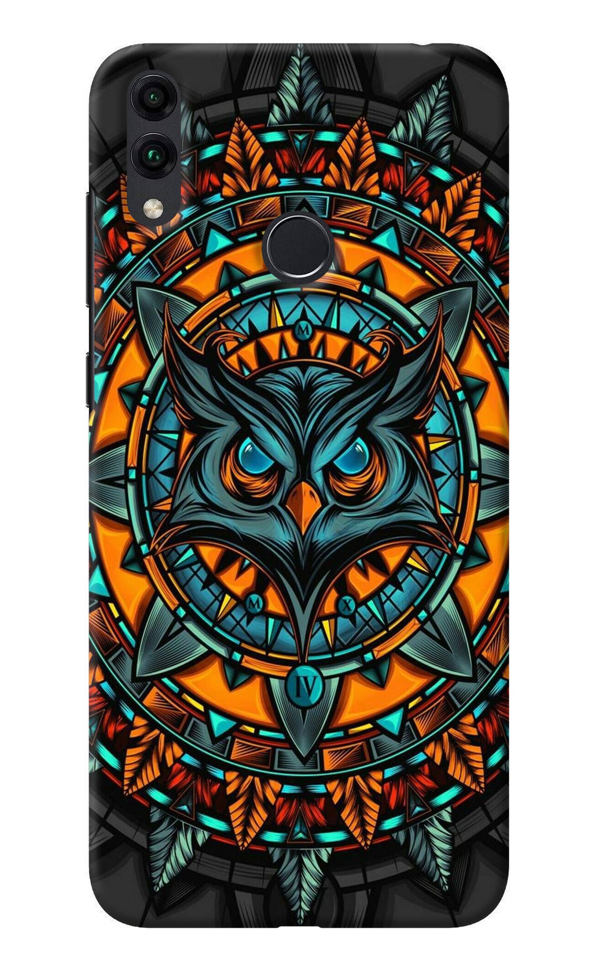 Angry Owl Art Honor 8C Back Cover