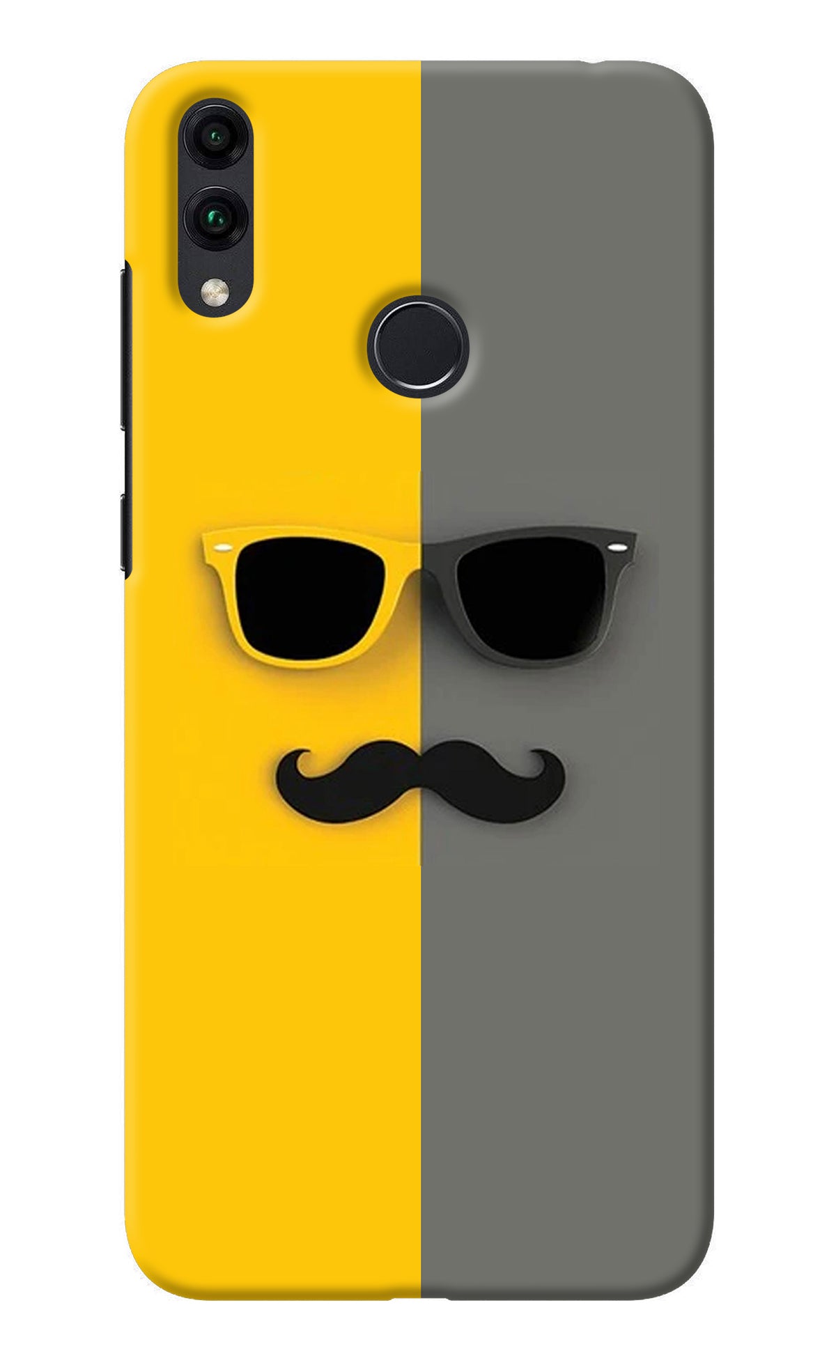 Sunglasses with Mustache Honor 8C Back Cover