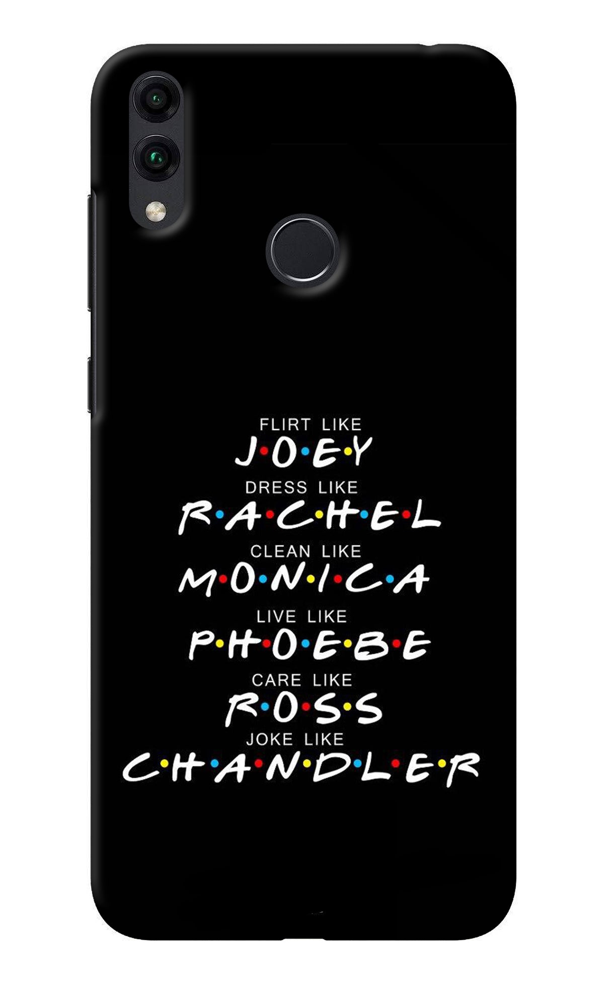 FRIENDS Character Honor 8C Back Cover