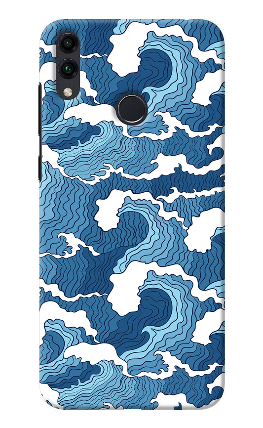 Blue Waves Honor 8C Back Cover