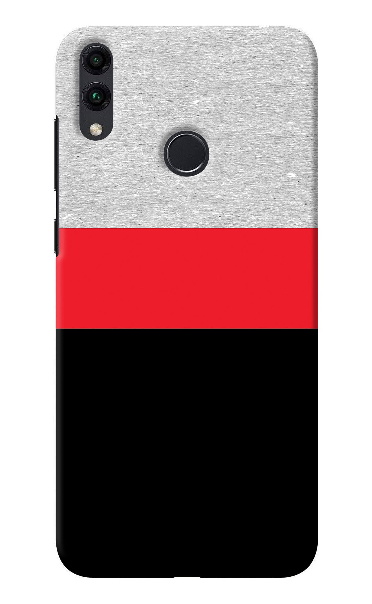 Tri Color Pattern Honor 8C Back Cover