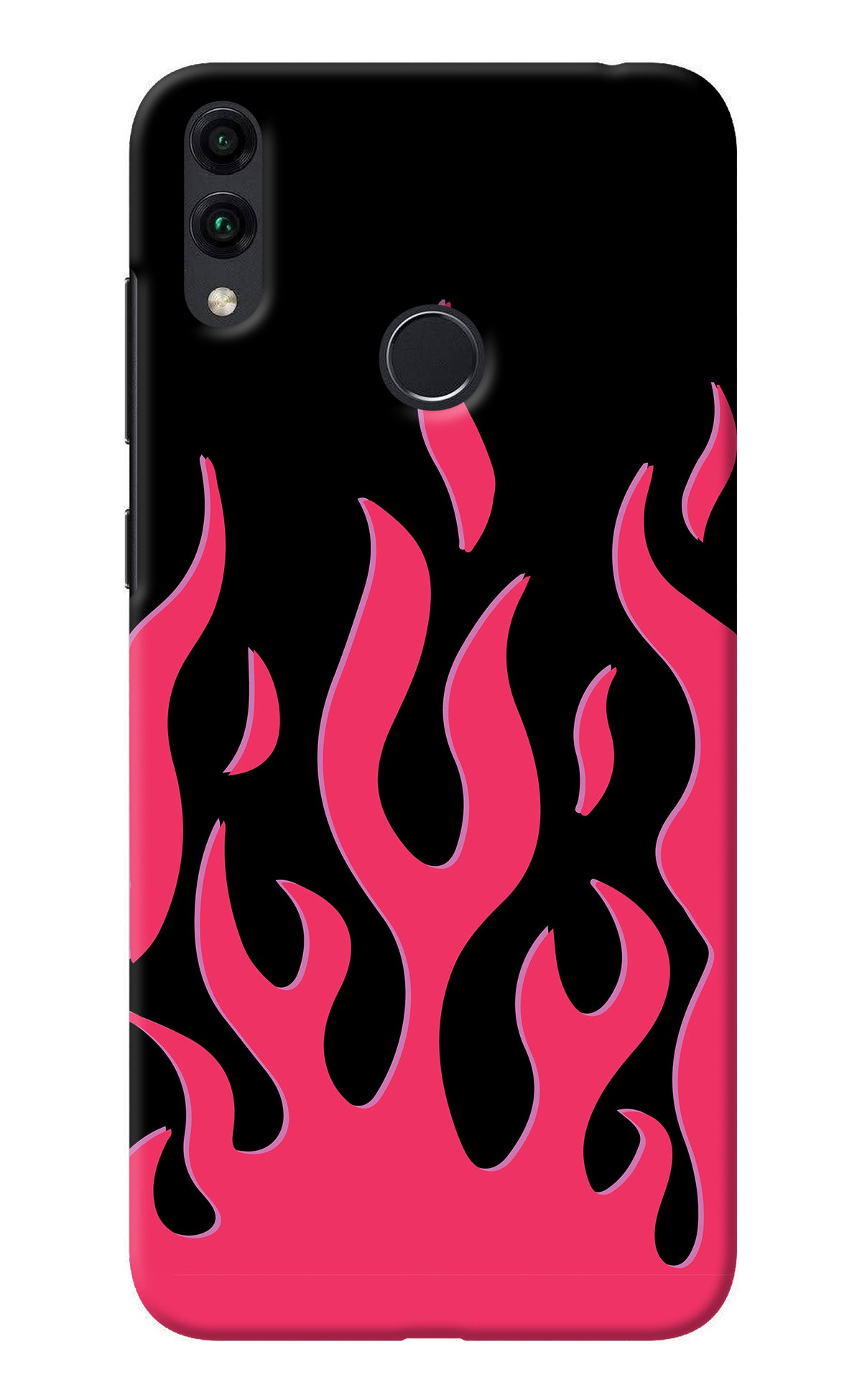 Fire Flames Honor 8C Back Cover