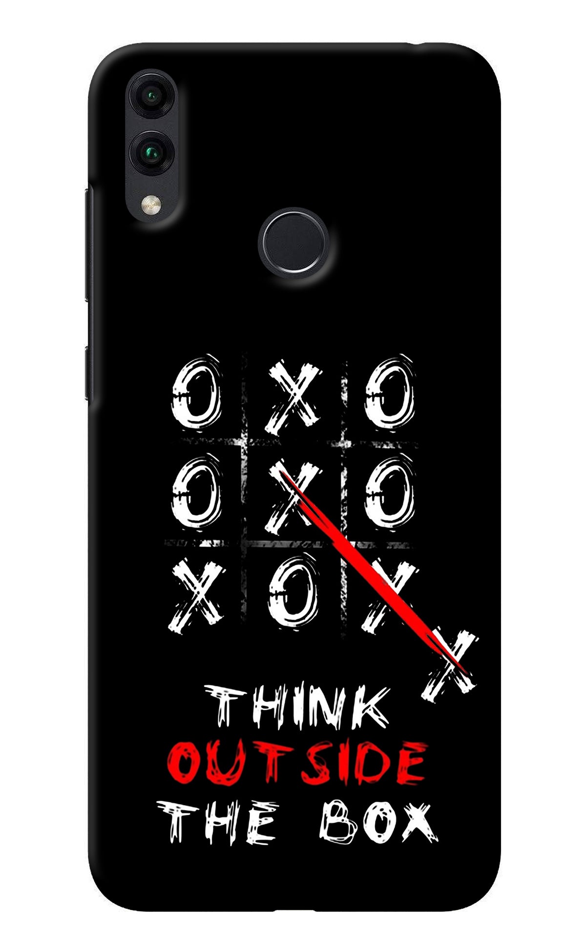 Think out of the BOX Honor 8C Back Cover