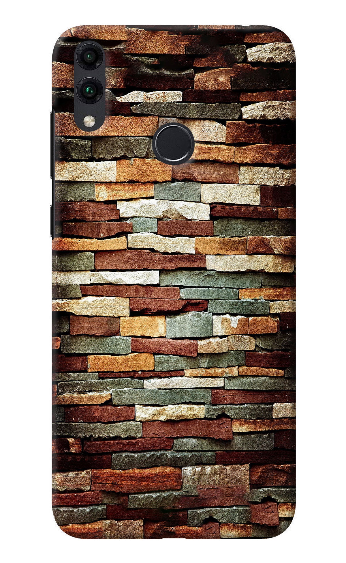 Bricks Pattern Honor 8C Back Cover