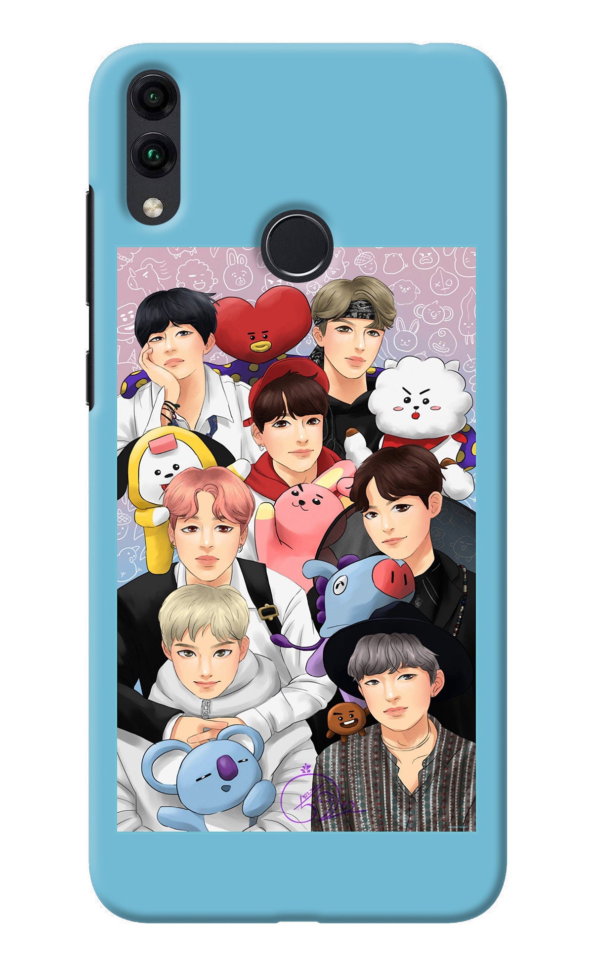 BTS with animals Honor 8C Back Cover