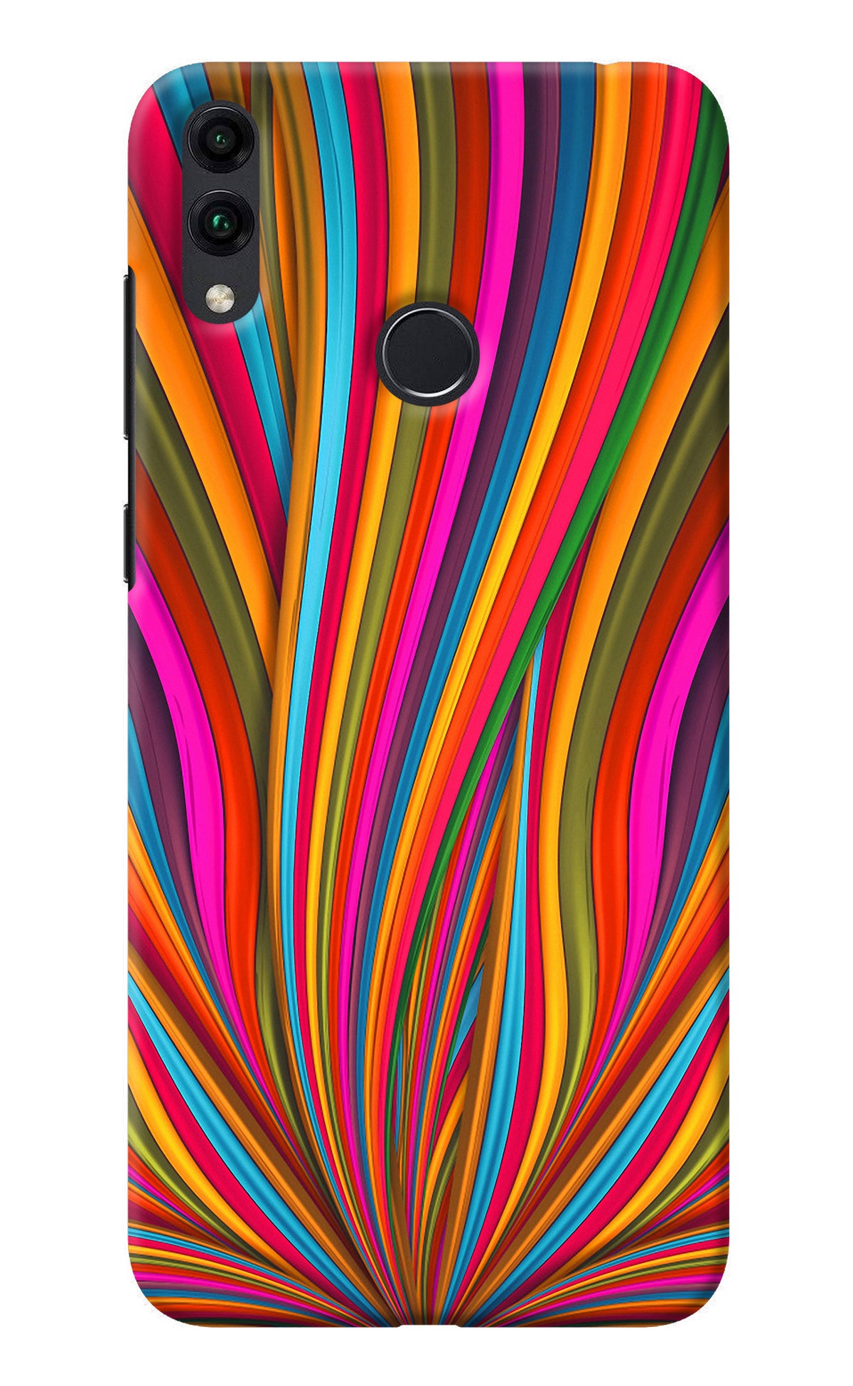 Trippy Wavy Honor 8C Back Cover