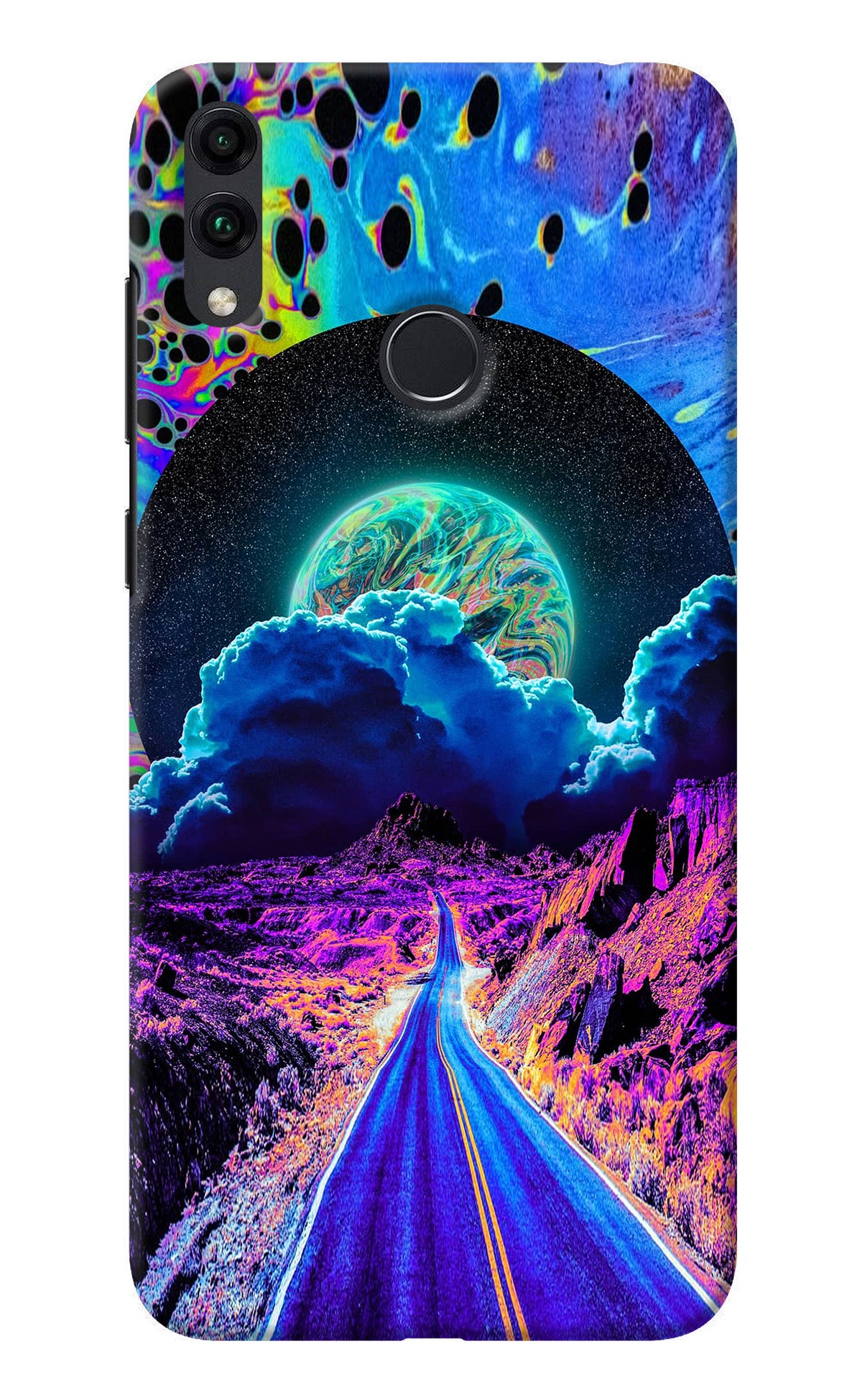 Psychedelic Painting Honor 8C Back Cover