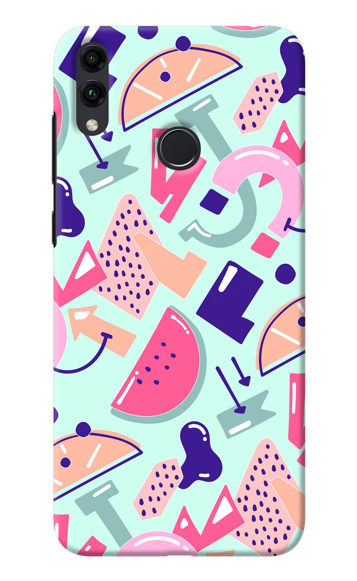 Doodle Pattern Honor 8C Back Cover