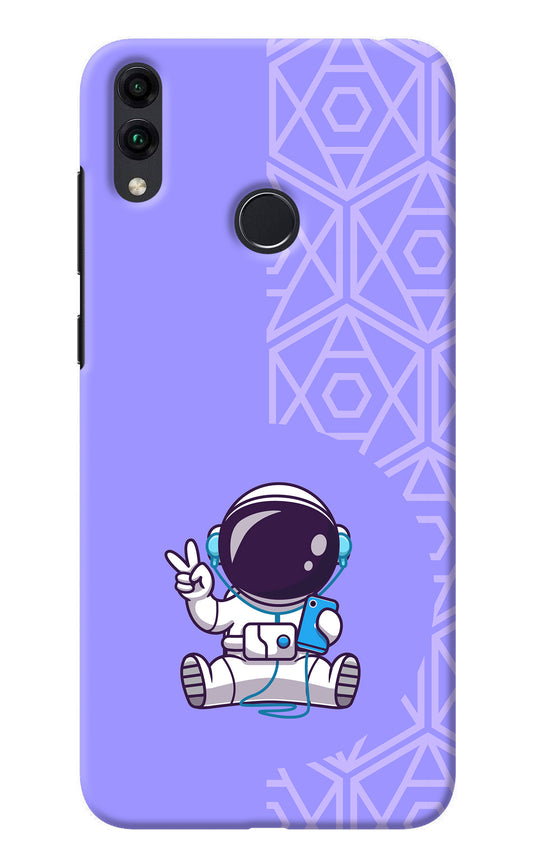 Cute Astronaut Chilling Honor 8C Back Cover