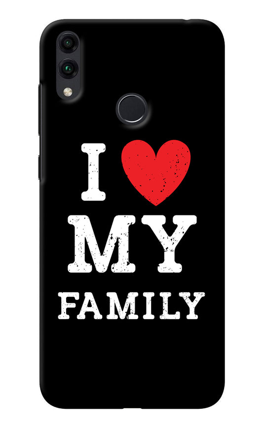 I Love My Family Honor 8C Back Cover