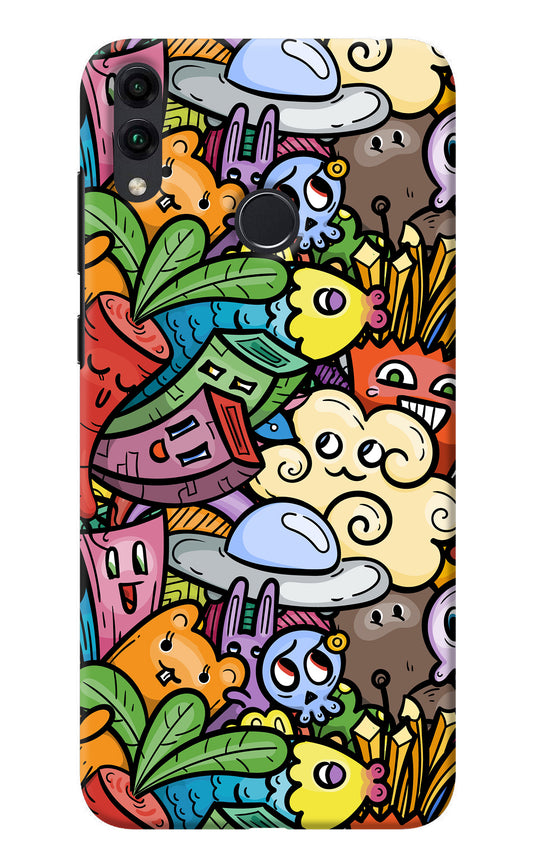 Veggie Doodle Honor 8C Back Cover