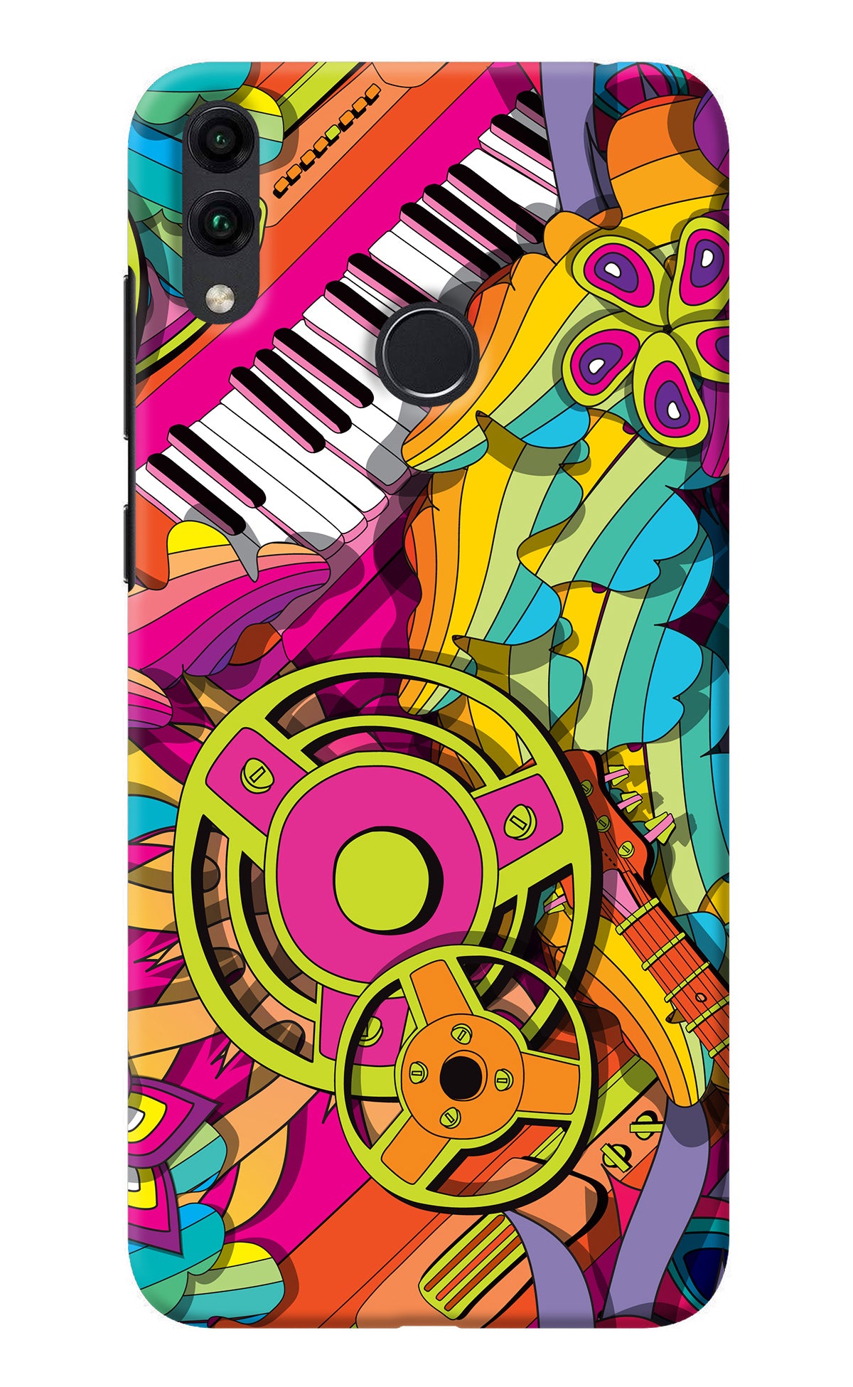 Music Doodle Honor 8C Back Cover