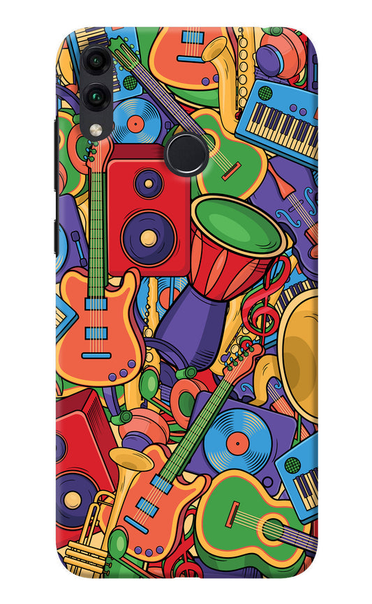 Music Instrument Doodle Honor 8C Back Cover