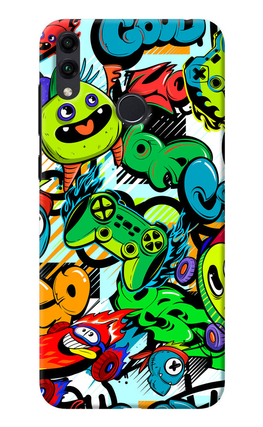 Game Doodle Honor 8C Back Cover