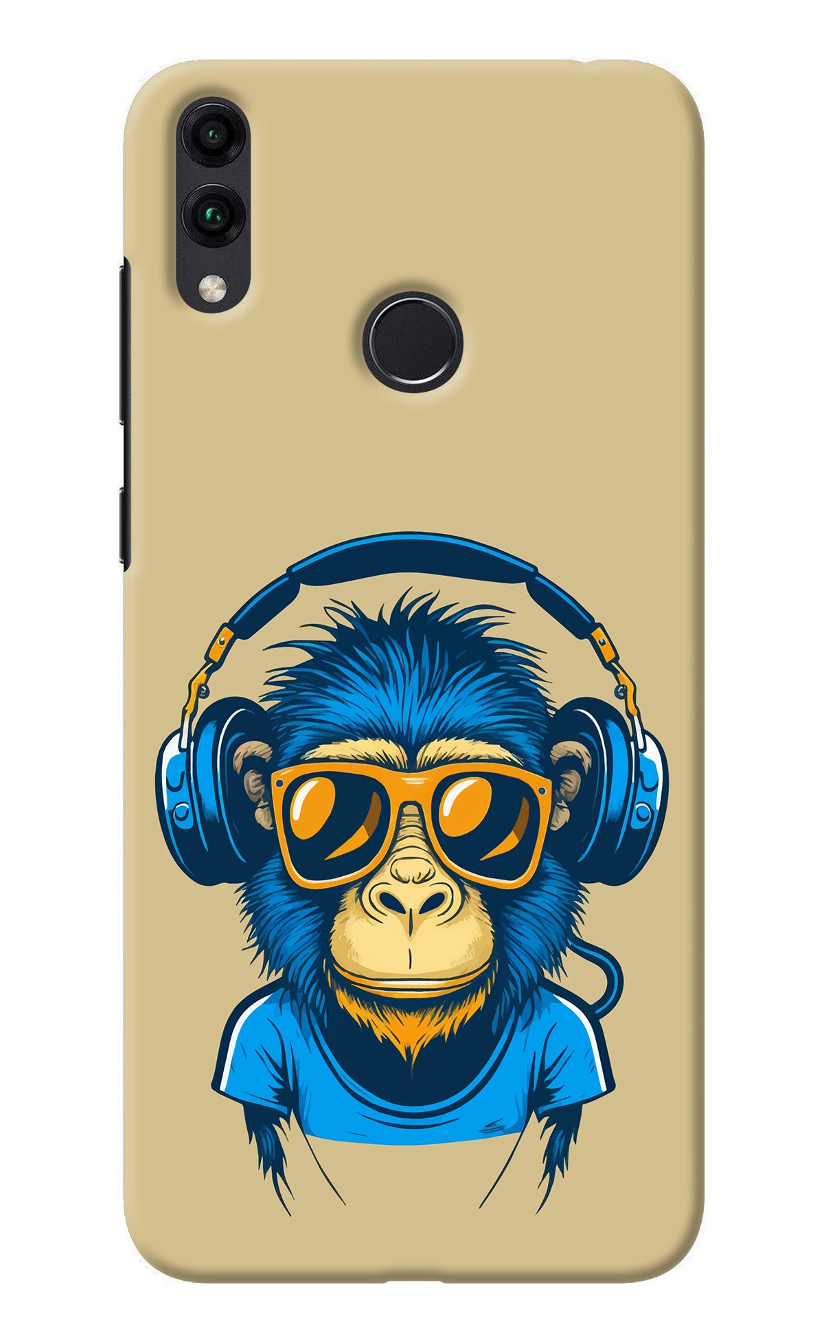 Monkey Headphone Honor 8C Back Cover