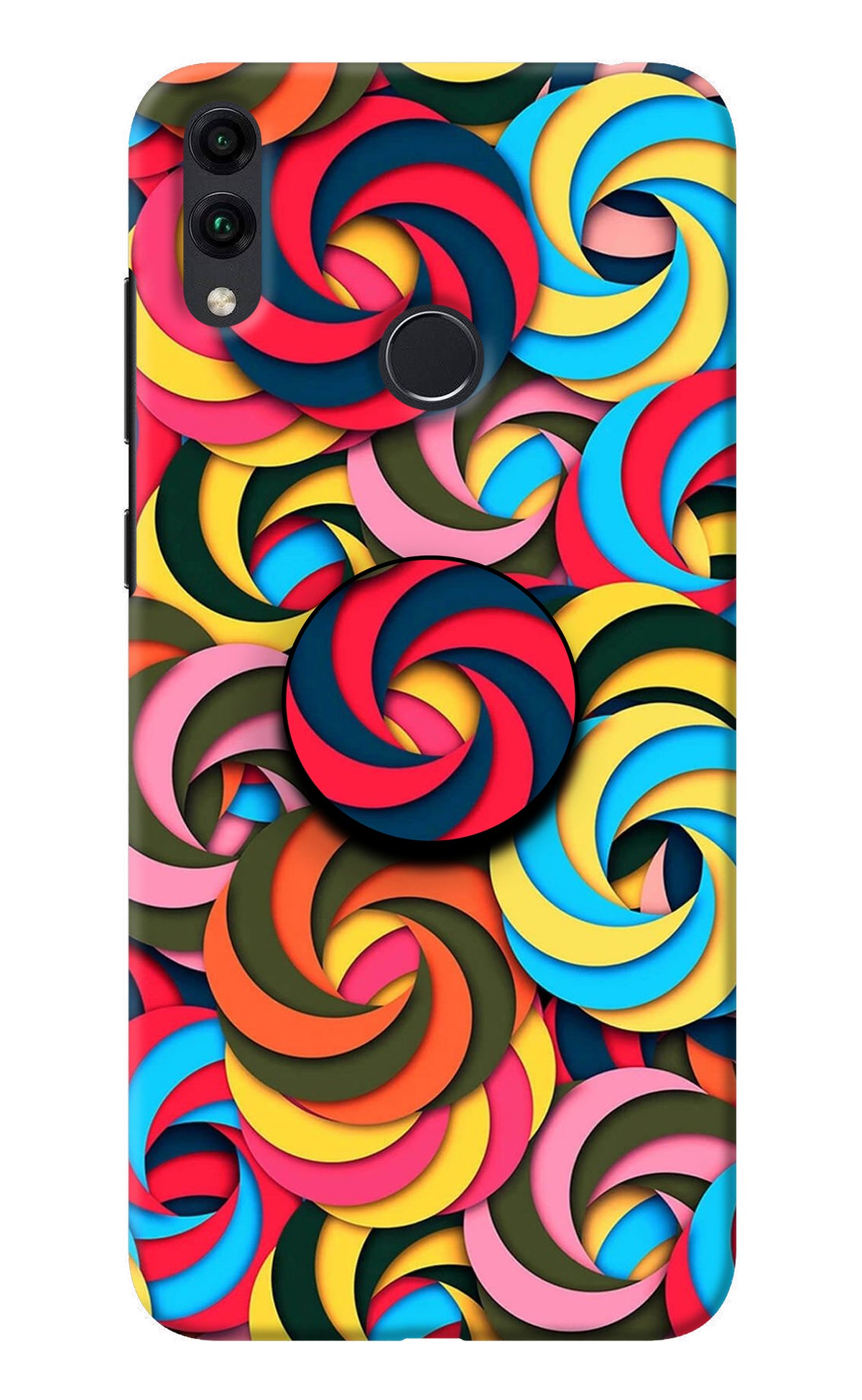 Spiral Pattern Honor 8C Pop Case