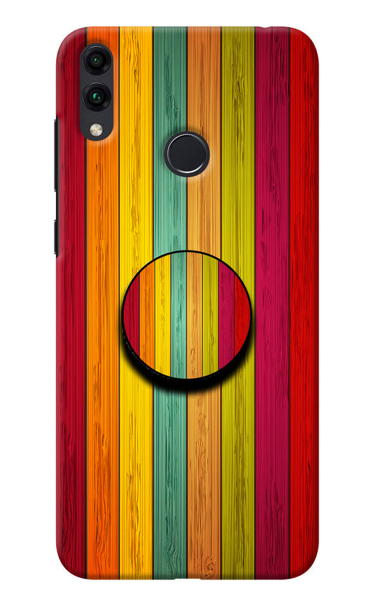 Multicolor Wooden Honor 8C Pop Case