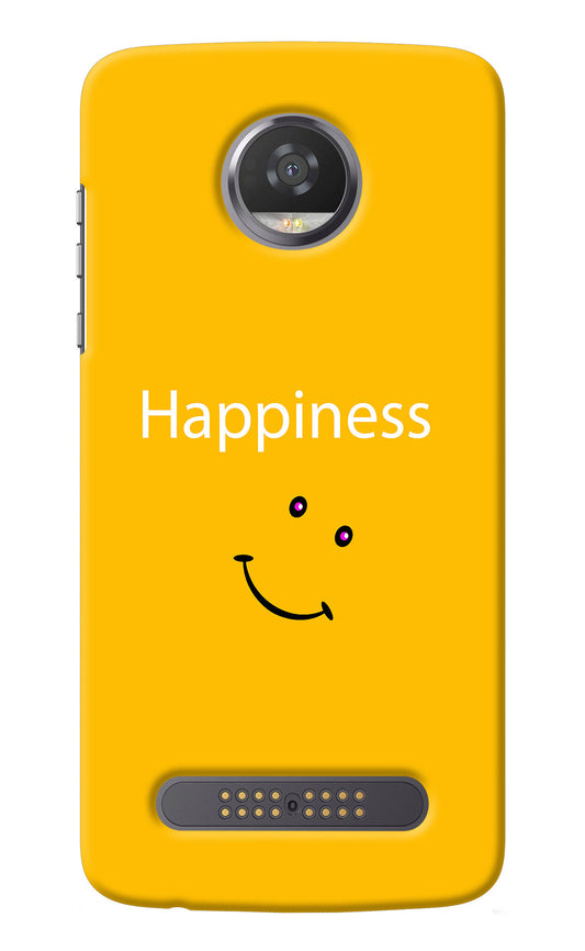 Happiness With Smiley Moto Z2 Play Back Cover