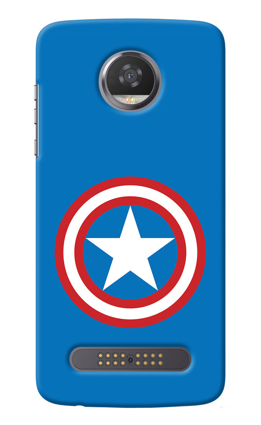 Captain America Logo Moto Z2 Play Back Cover