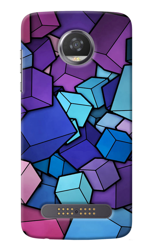 Cubic Abstract Moto Z2 Play Back Cover