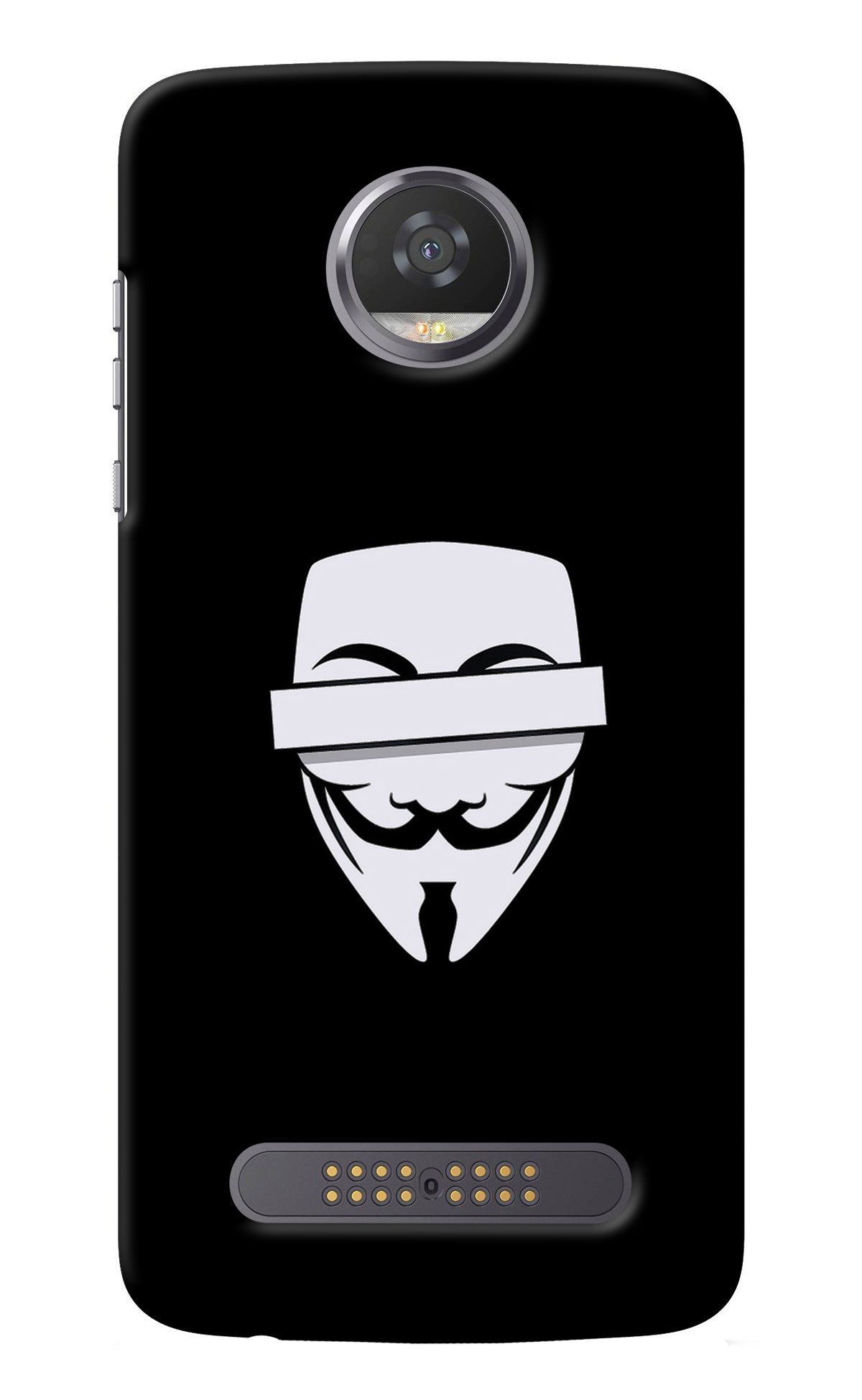 Anonymous Face Moto Z2 Play Back Cover