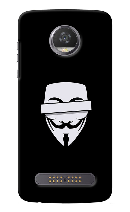 Anonymous Face Moto Z2 Play Back Cover