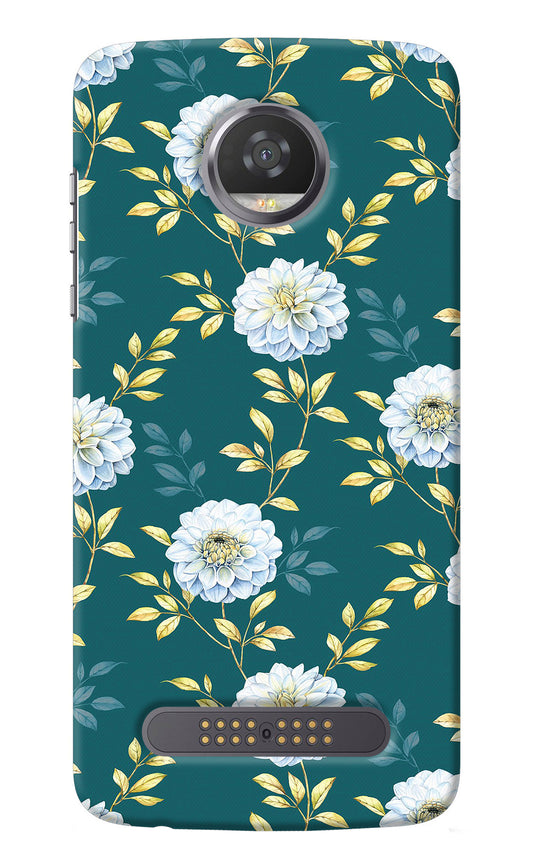 Flowers Moto Z2 Play Back Cover