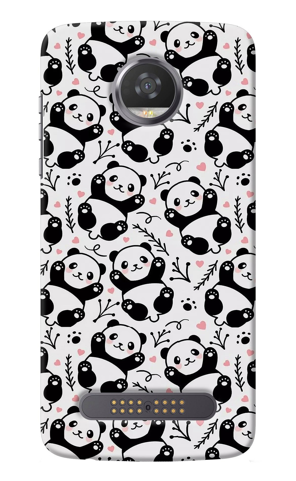 Cute Panda Moto Z2 Play Back Cover