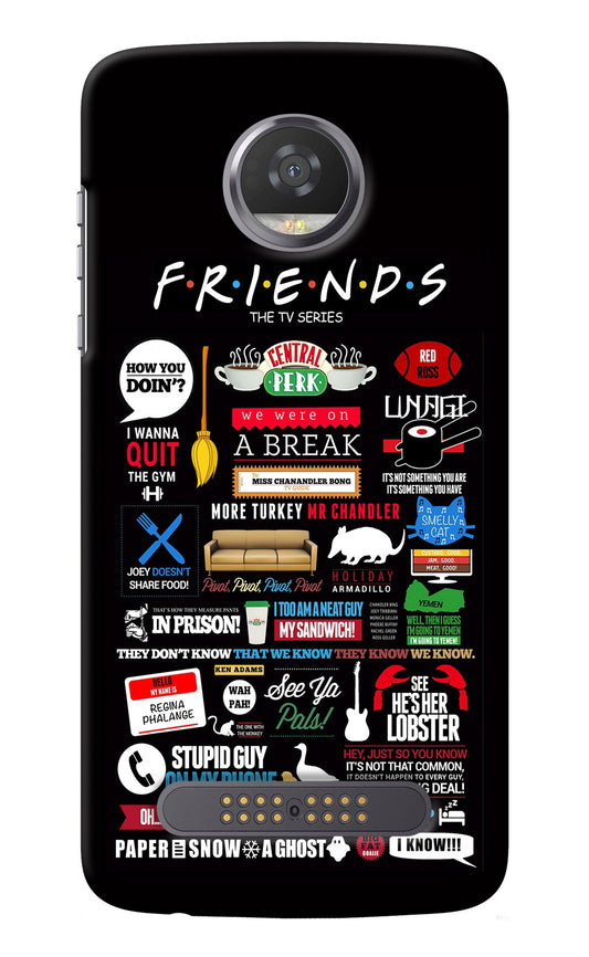 FRIENDS Moto Z2 Play Back Cover
