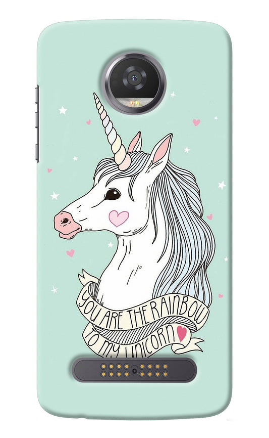 Unicorn Wallpaper Moto Z2 Play Back Cover