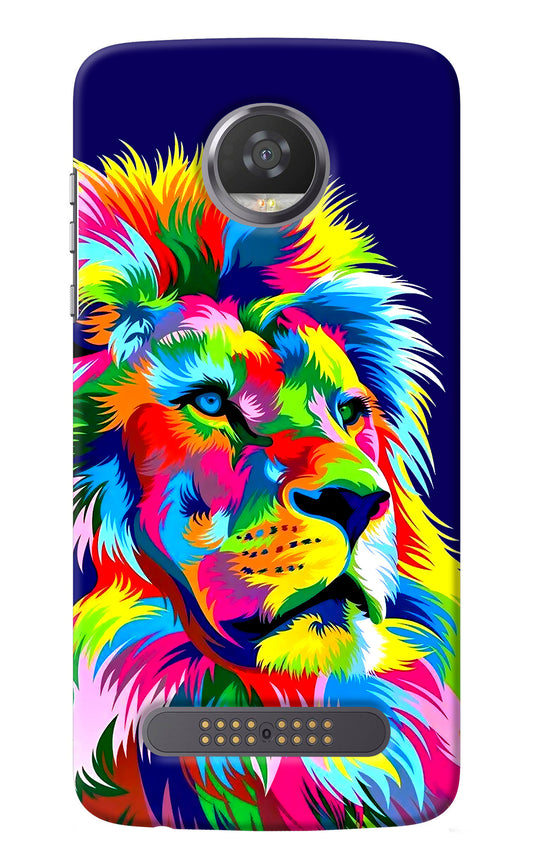 Vector Art Lion Moto Z2 Play Back Cover